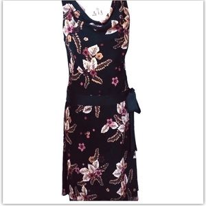 Ann Taylor Loft sleeveless A-line Dress with hip sash Size 4 Small